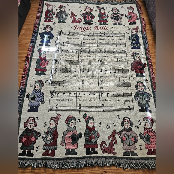 Goodwin Weavers Other - Goodwin Weavers Throw “Jingle‎ Bells” Made In USA 65" x 45"